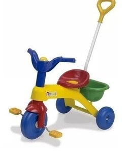 TRICICLO MULTICOLOR PLASTICO CON BARRAL 3076 RONDI