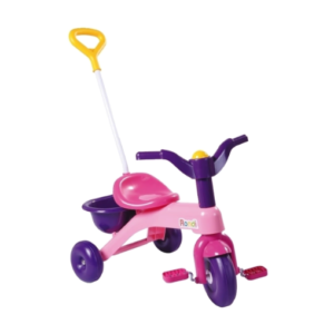 TRICICLO ROSA PLASTICO CON BARRAL 3540 RONDI