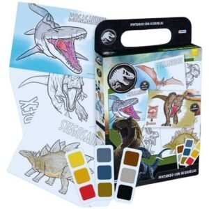 JURASIC PINTANDO CON ACUARELA UJW01049